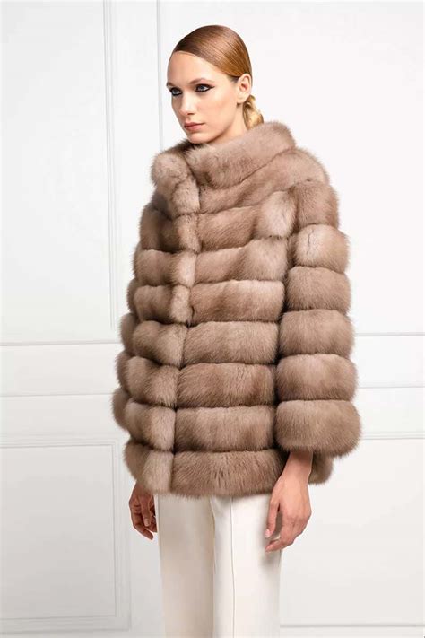 expensive fur coat by designer.